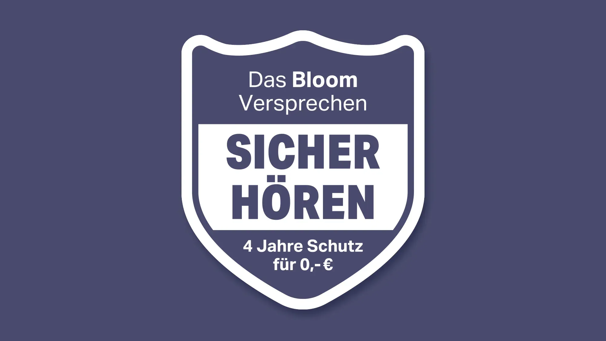 Bloom Versprechen Siegel im Format 16 zu 9