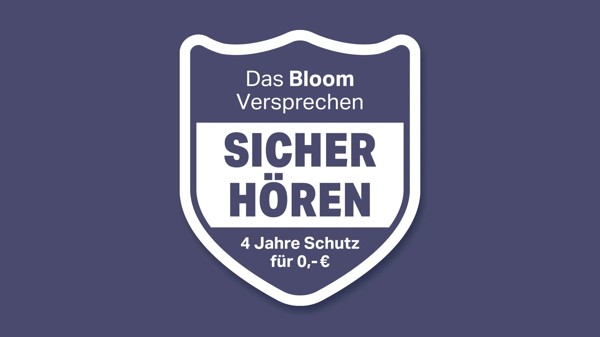 Bloom Versprechen Siegel im Format 16 zu 9