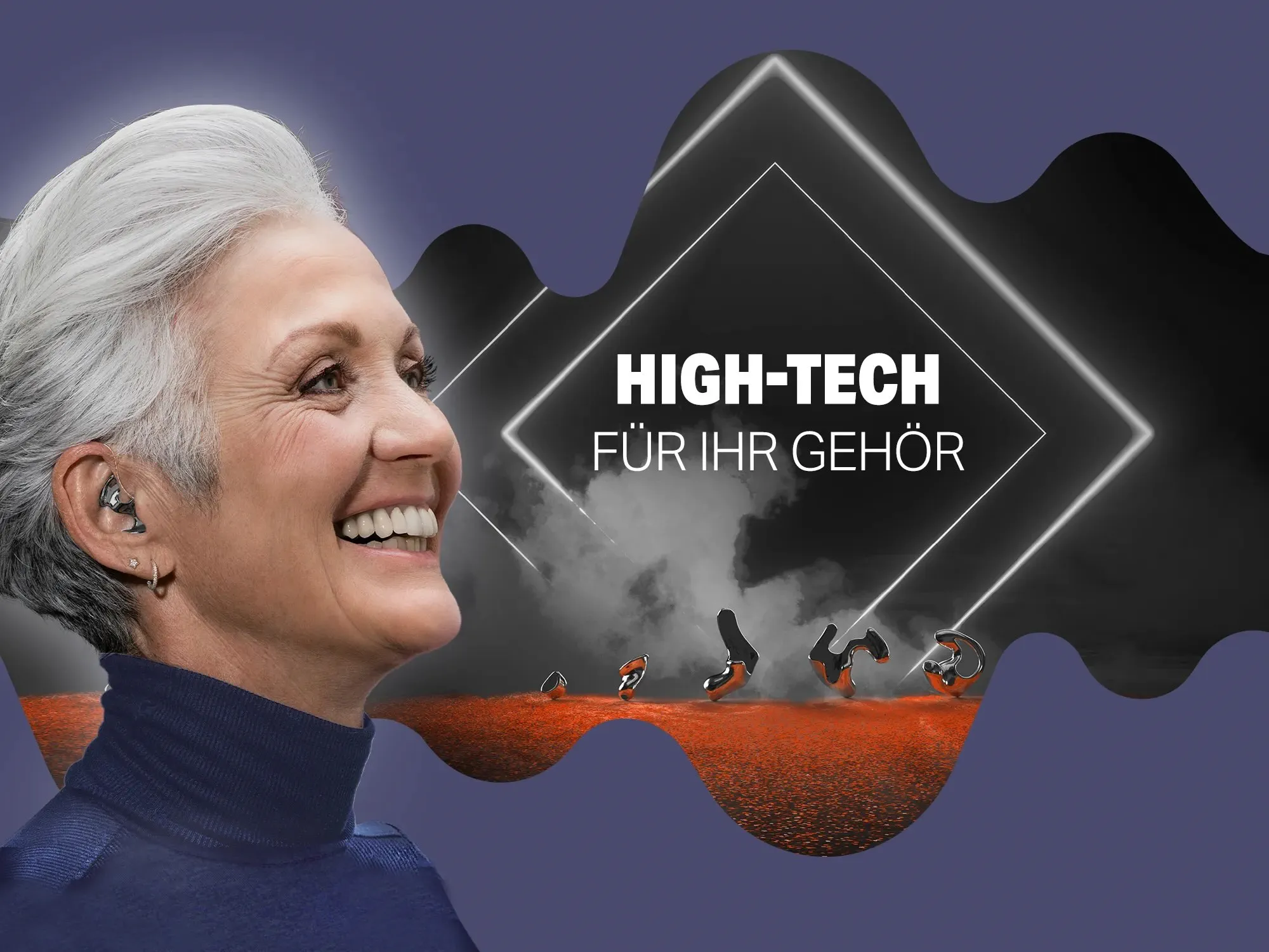 Titan Otoplastik Bild zur Veranschaulichung der Modelle