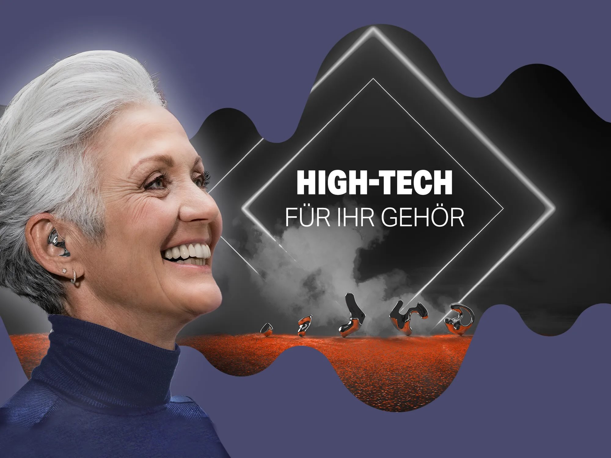Titan Otoplastik Bild zur Veranschaulichung der Modelle