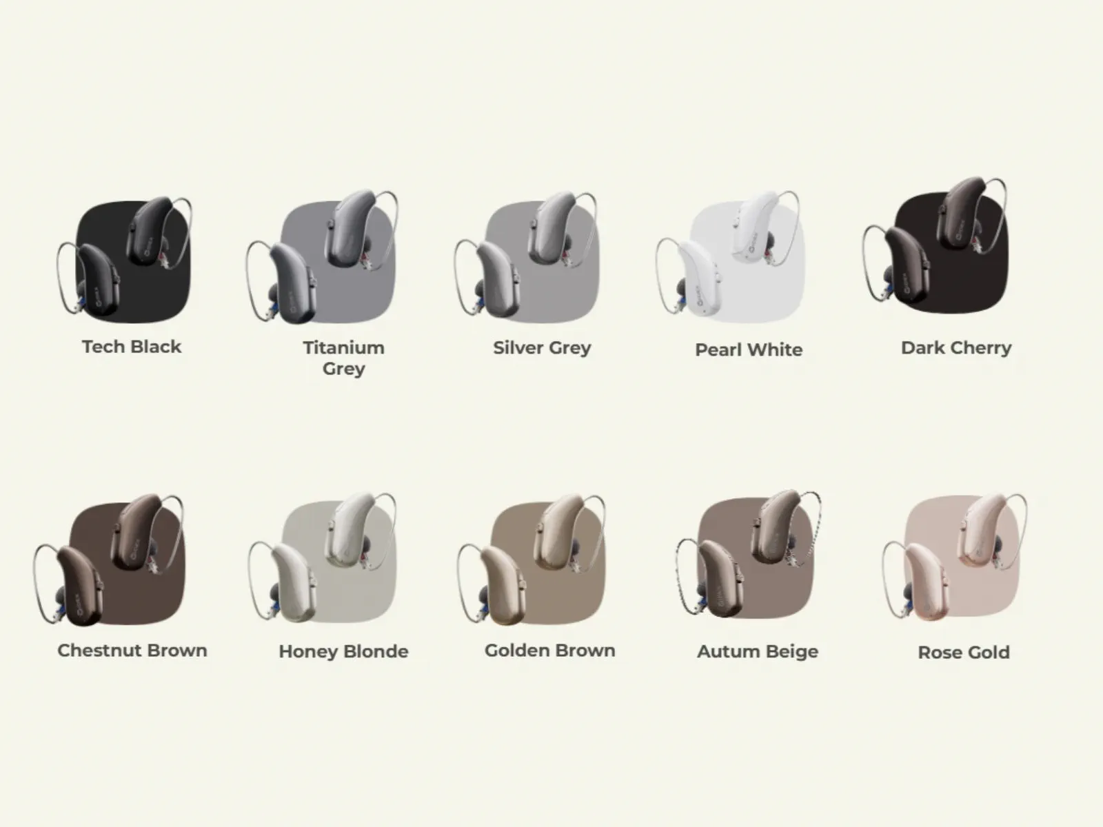Widex Allure AI RIC Colour options
