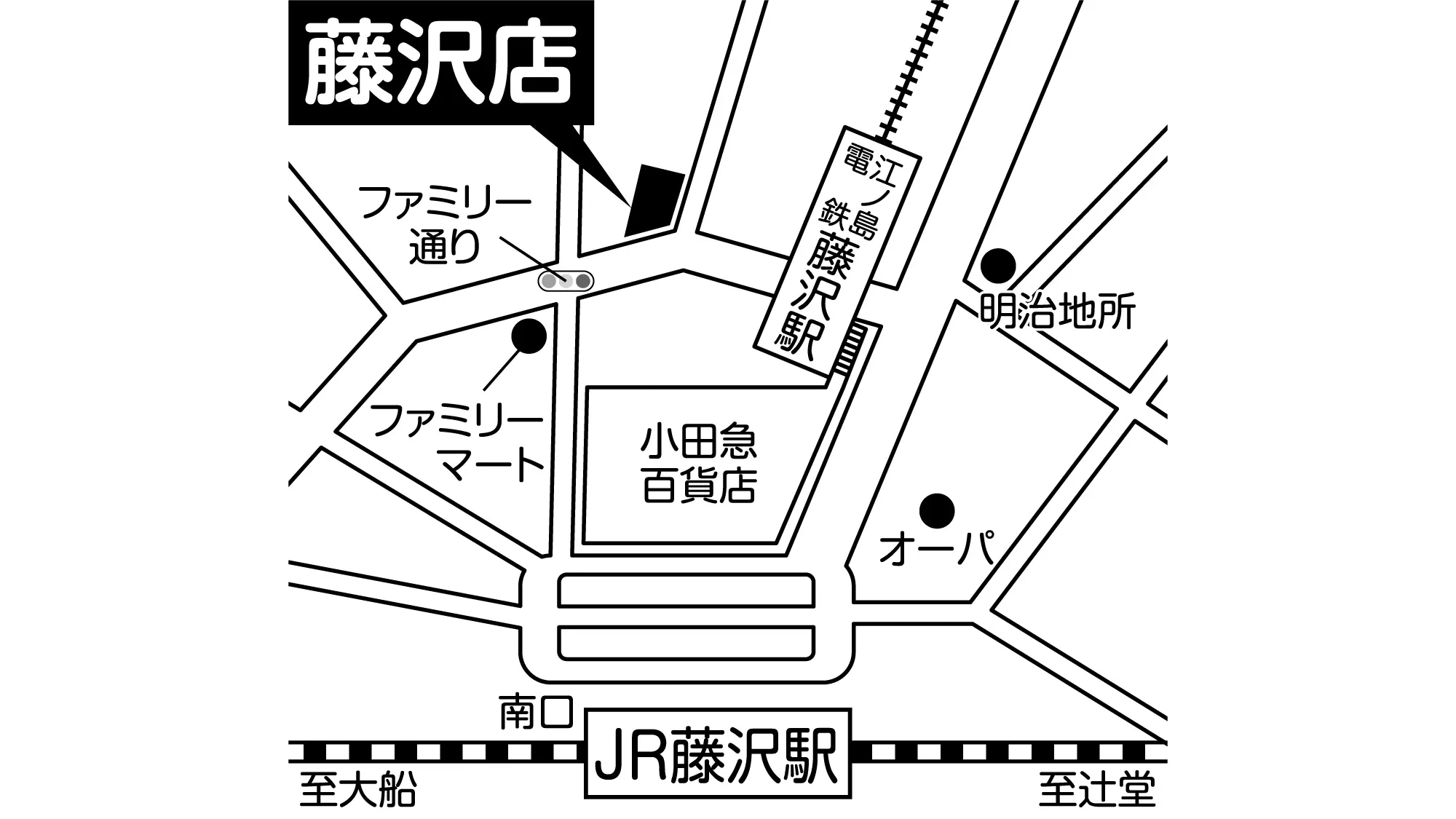 補聴器専門店ブルーム藤沢店の地図