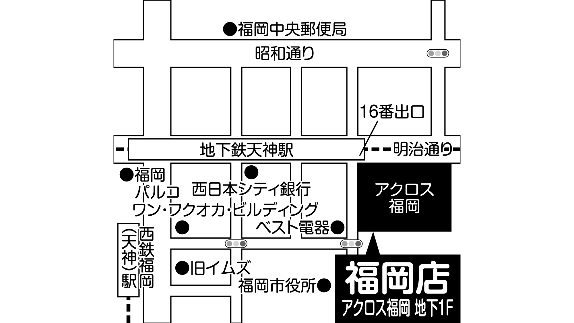 補聴器専門店ブルーム福岡店の地図