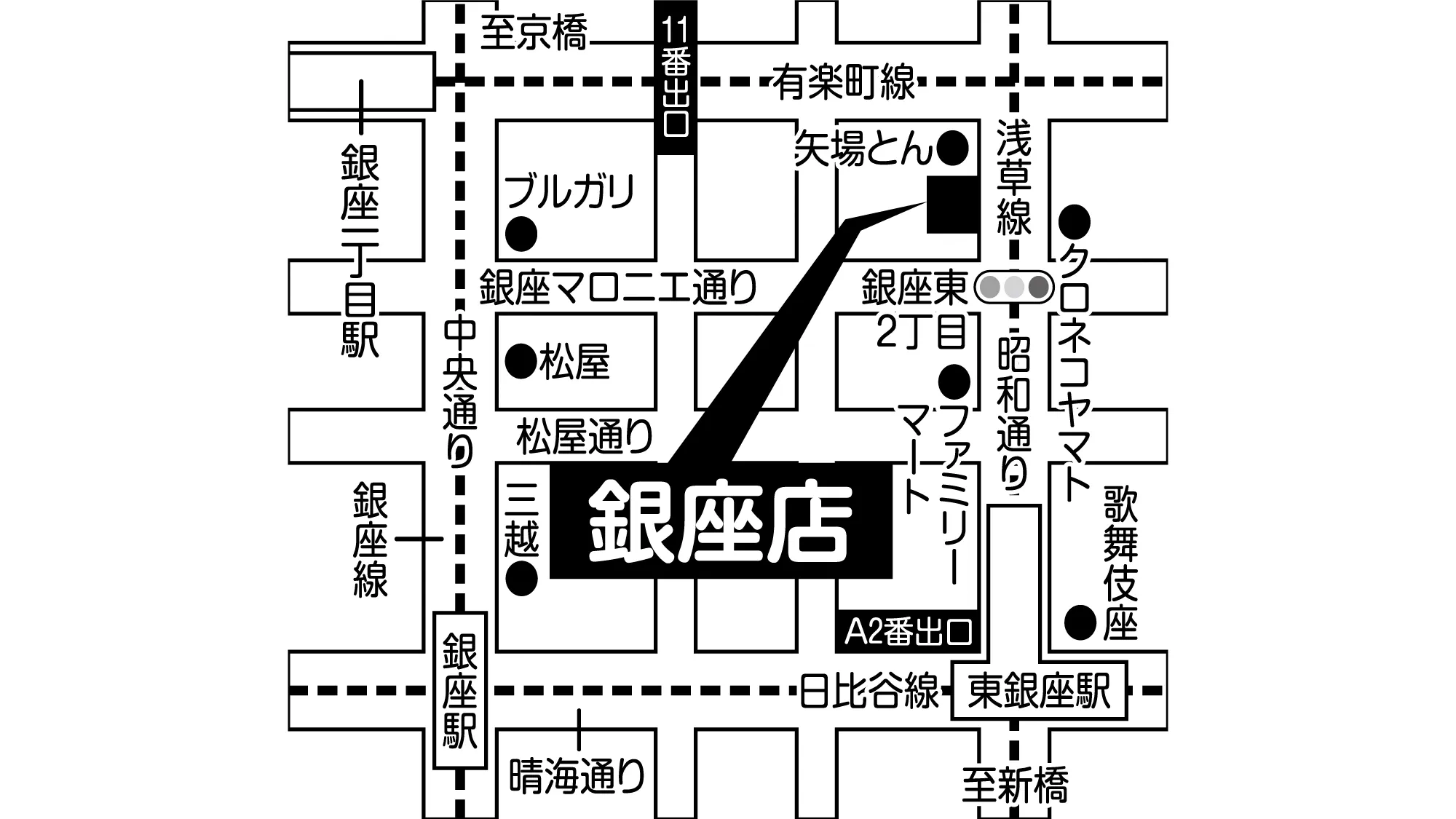 補聴器専門店ブルーム銀座店の地図