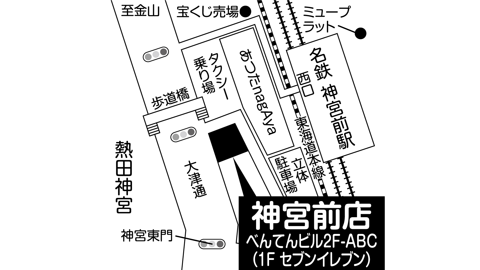 補聴器専門店ブルーム神宮前店の地図