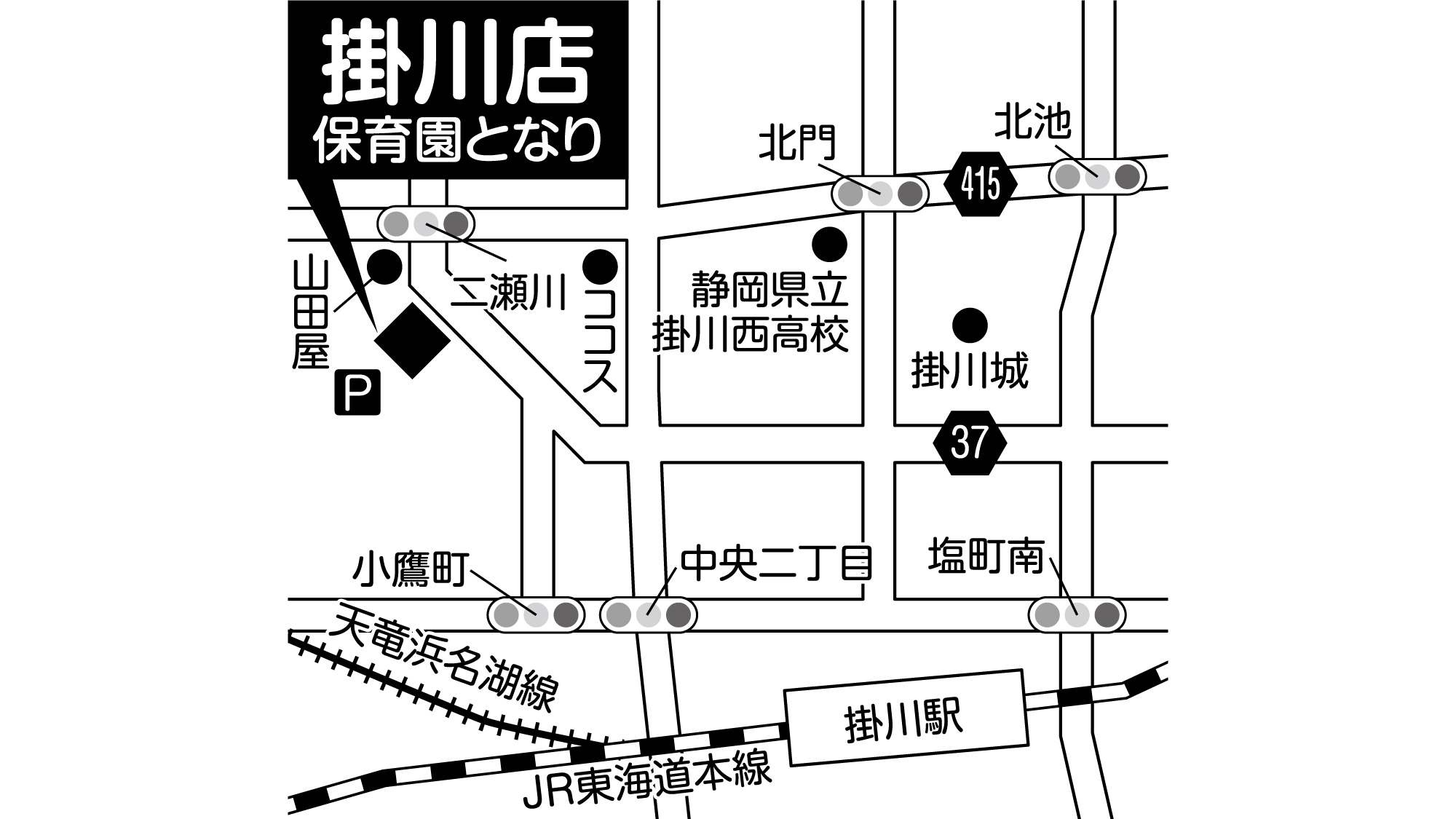 補聴器専門店ブルーム掛川店の地図