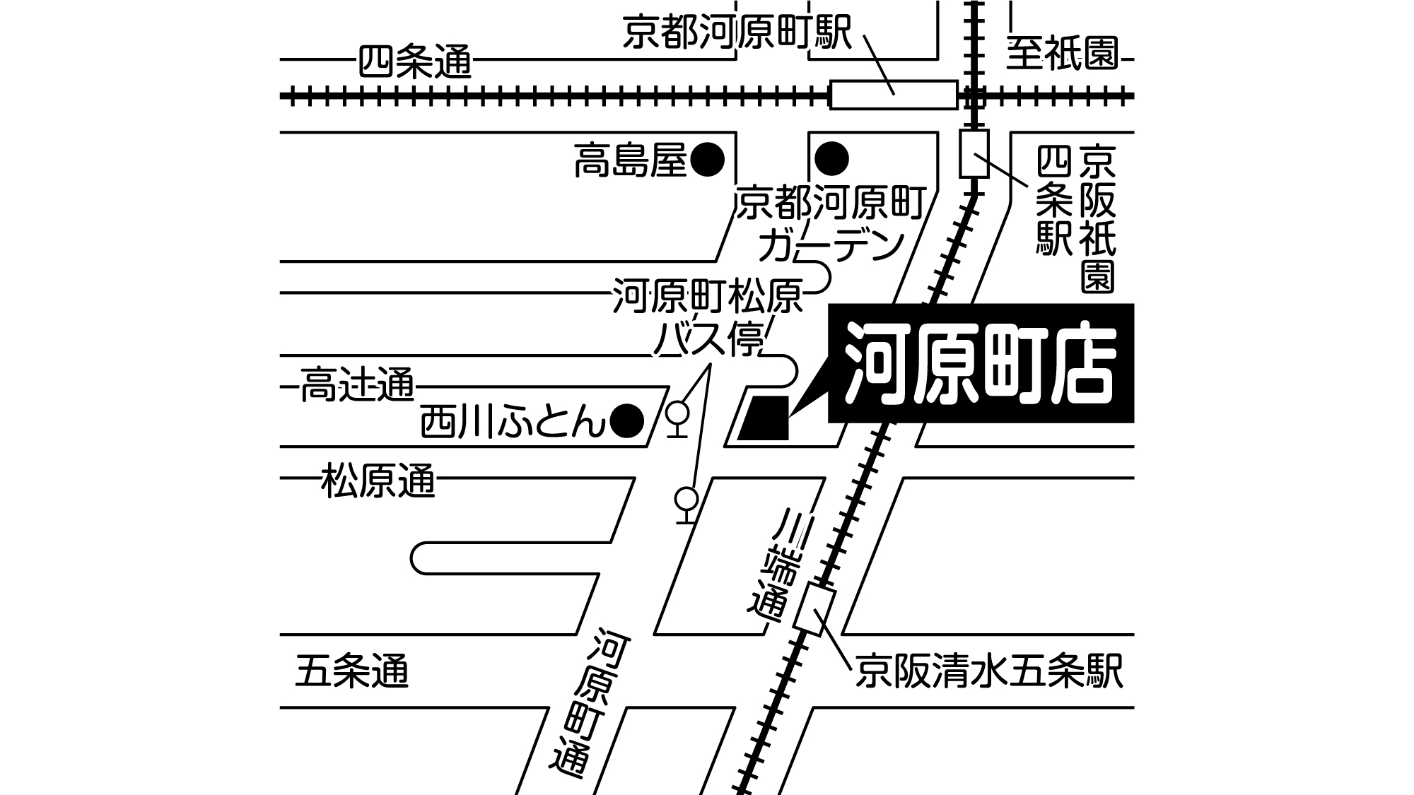 補聴器専門店ブルーム河原町店の地図