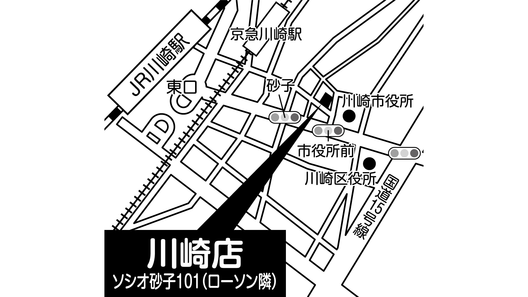 補聴器専門店ブルーム川崎店の地図