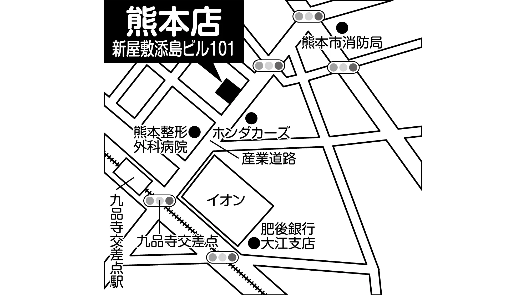 補聴器専門店ブルーム熊本店の地図