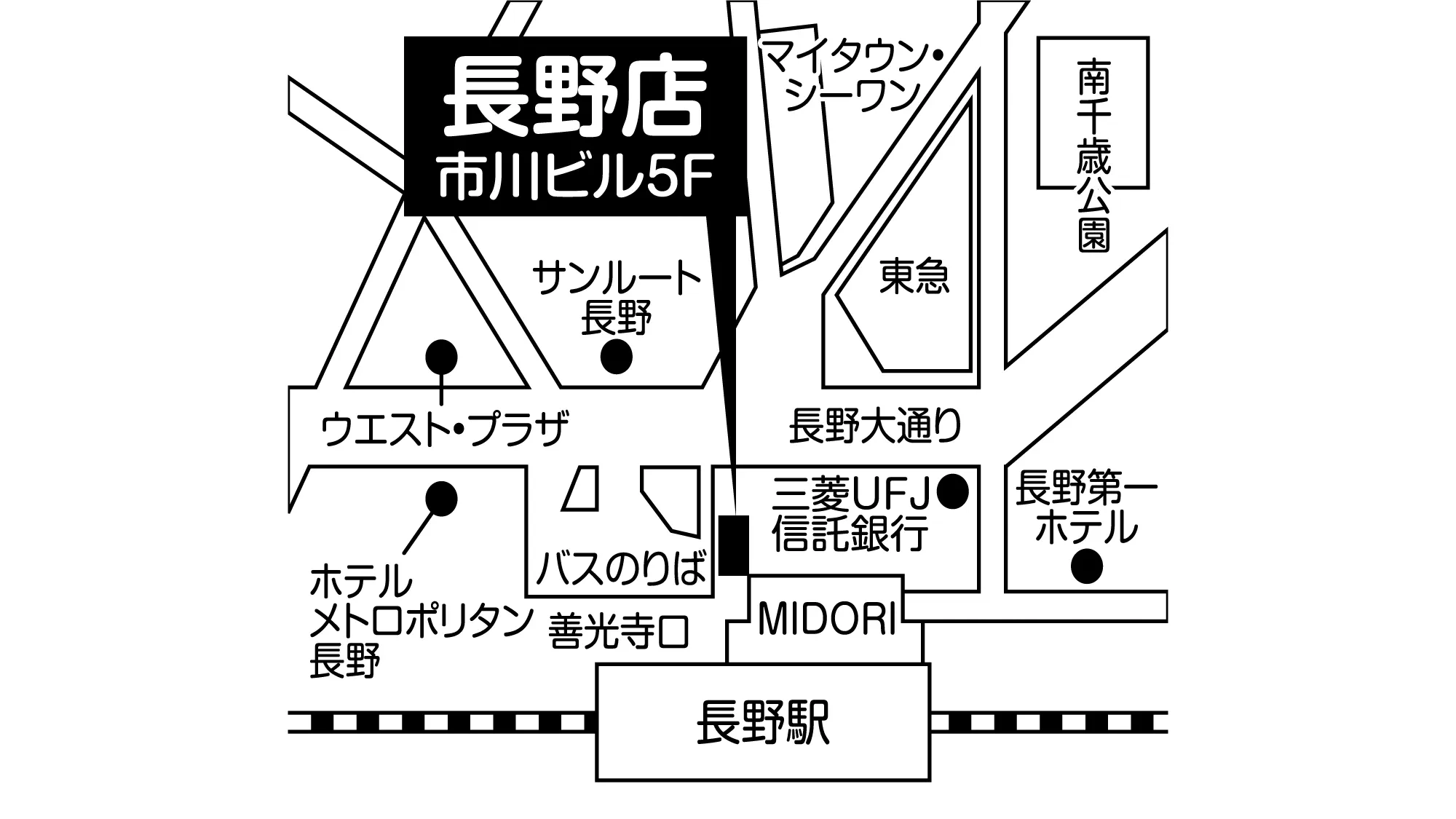 補聴器専門店ブルーム長野店の地図