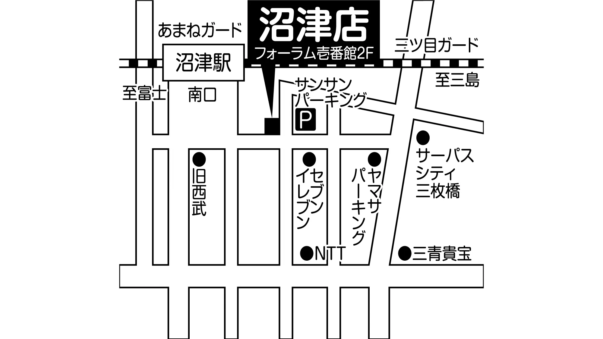 補聴器専門店ブルーム沼津店の地図