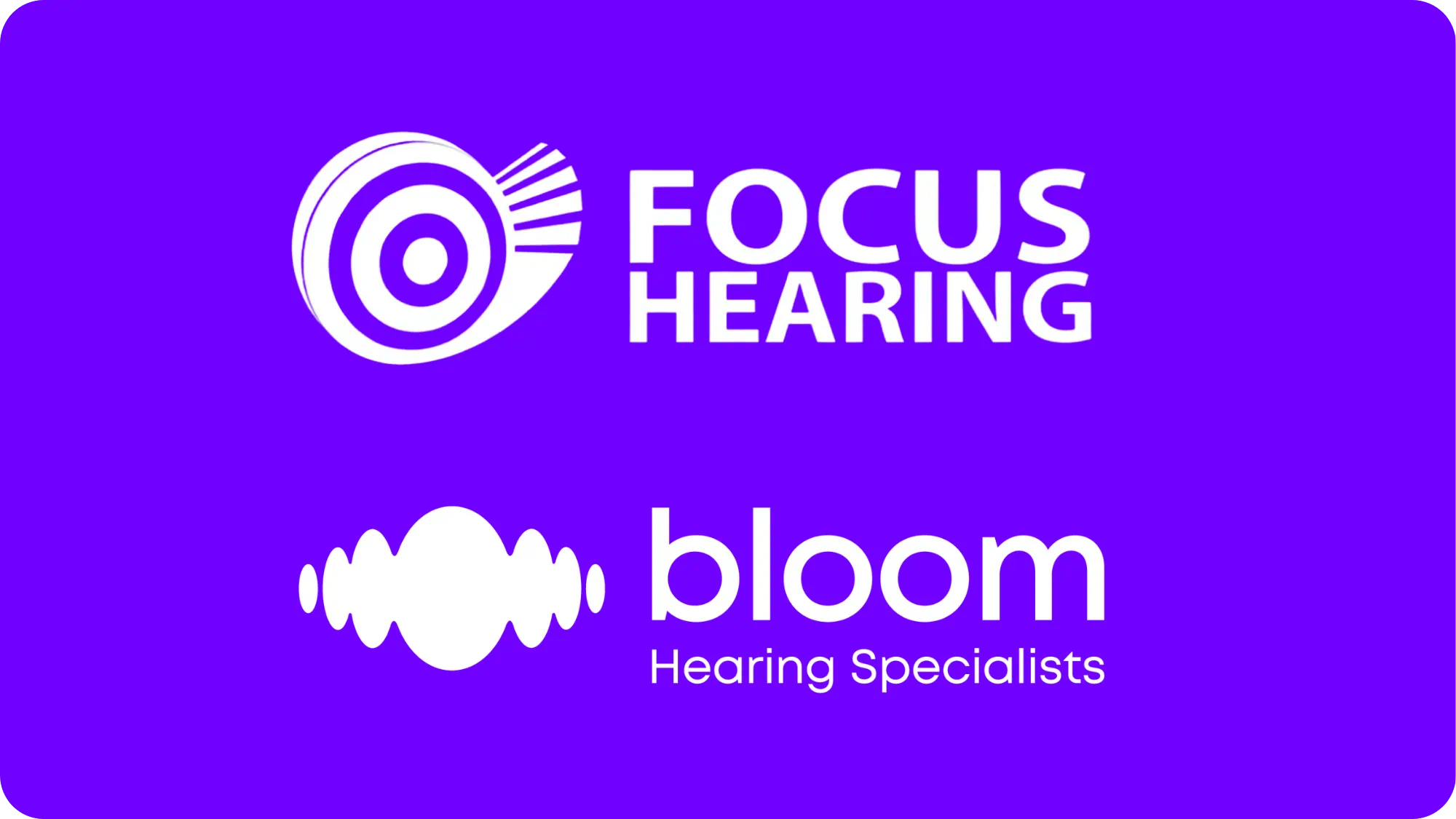 focus hearing bloom hearing specialists logos