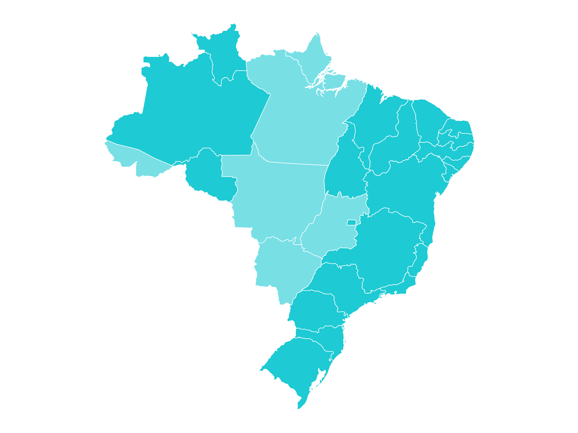 Comunicare Brazil map