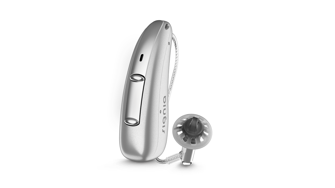 Signia Cros Pure Charge&Go in Silber.