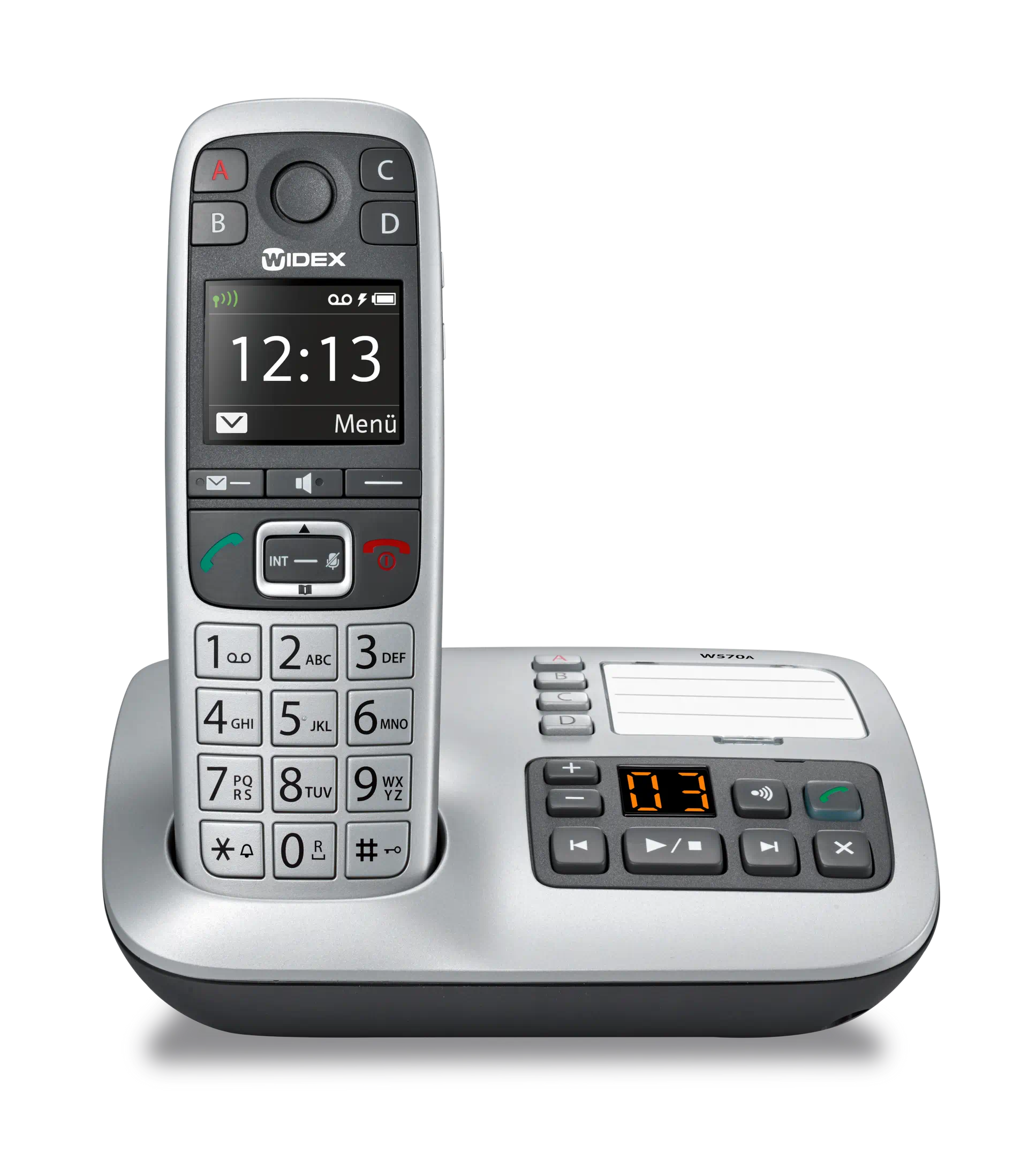 Widex Phone-Dex device designed for clear calls, streaming sound directly to Widex hearing aids for improved speech clarity.