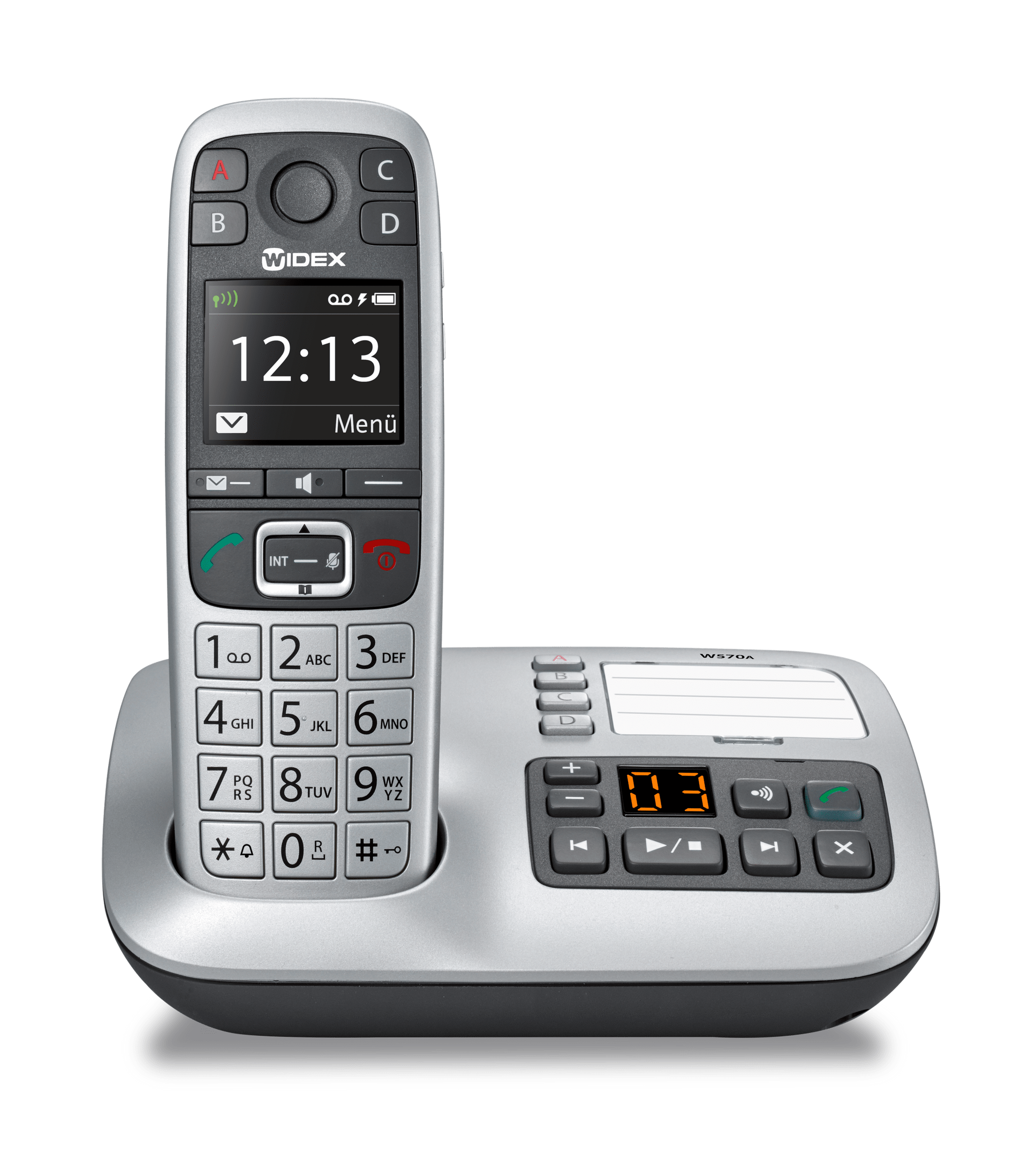 Widex Phone-Dex device designed for clear calls, streaming sound directly to Widex hearing aids for improved speech clarity.