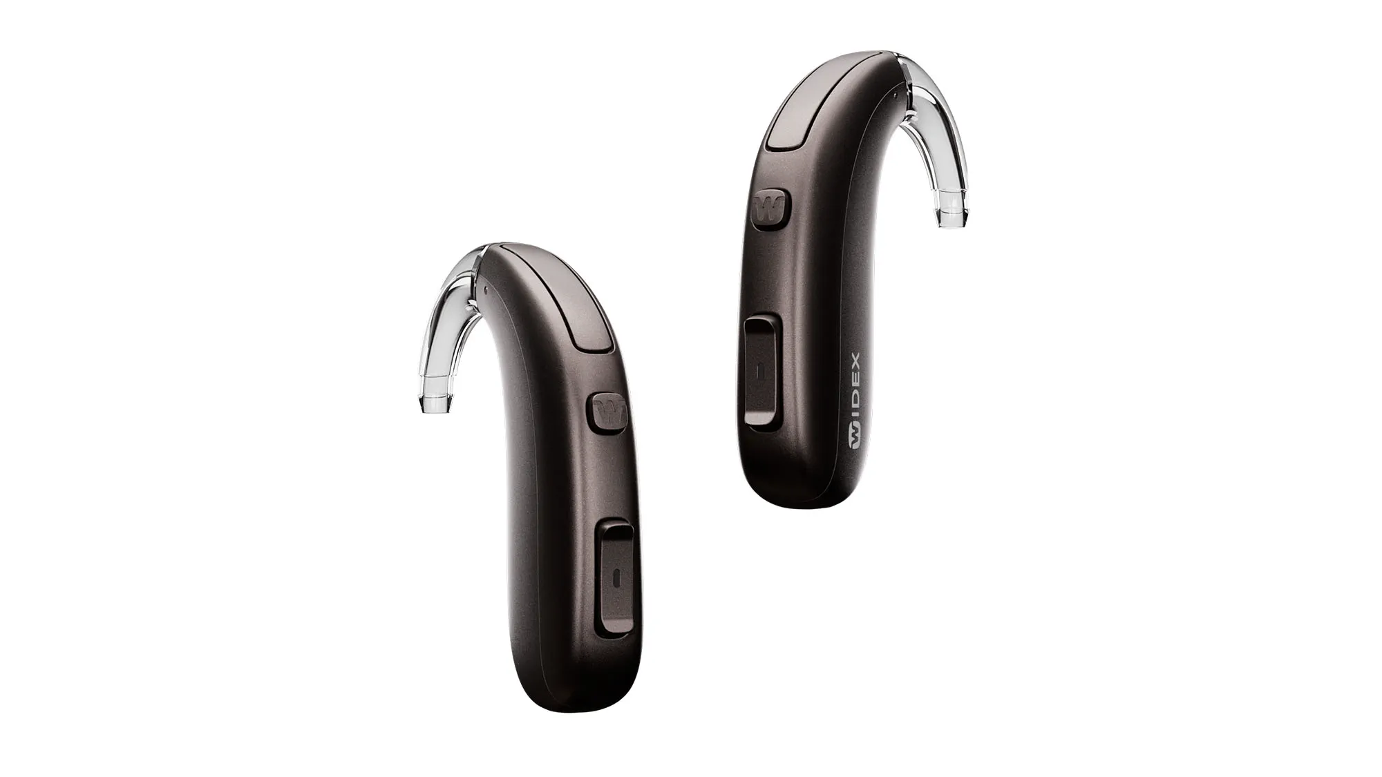 Widex Allure BTE R D hearing aids colour dark cherry - behind the ear aid