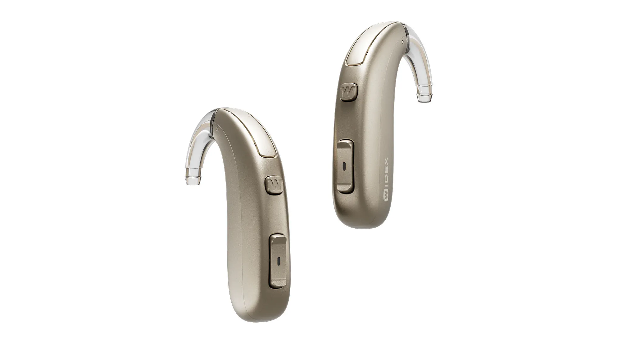 Widex Allure BTE R D hearing aids colour golden brown - behind the ear aid