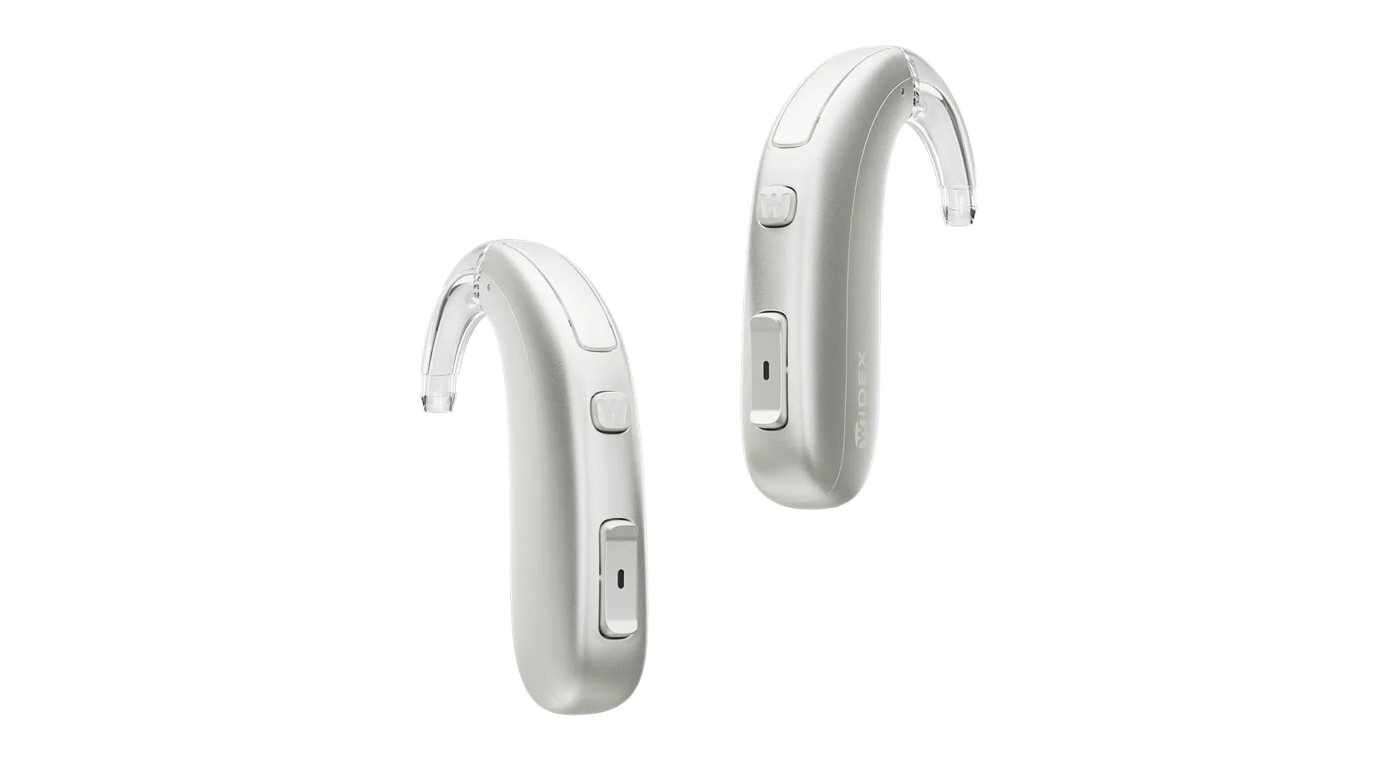 Widex Allure BTE R D hearing aids colour pearl white - behind the ear aid