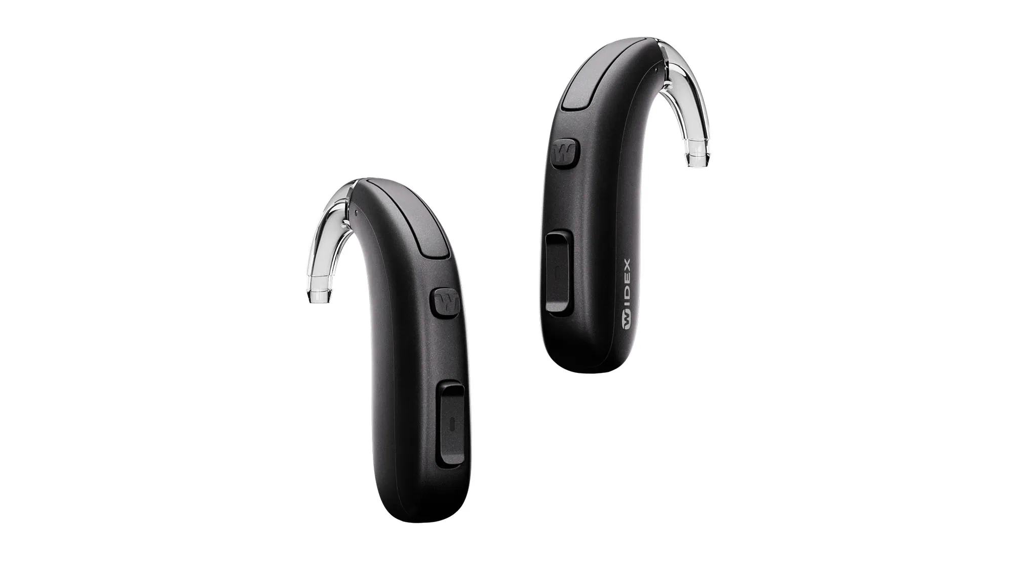 Widex Allure BTE R D hearing aids colour tech black - behind the ear aid