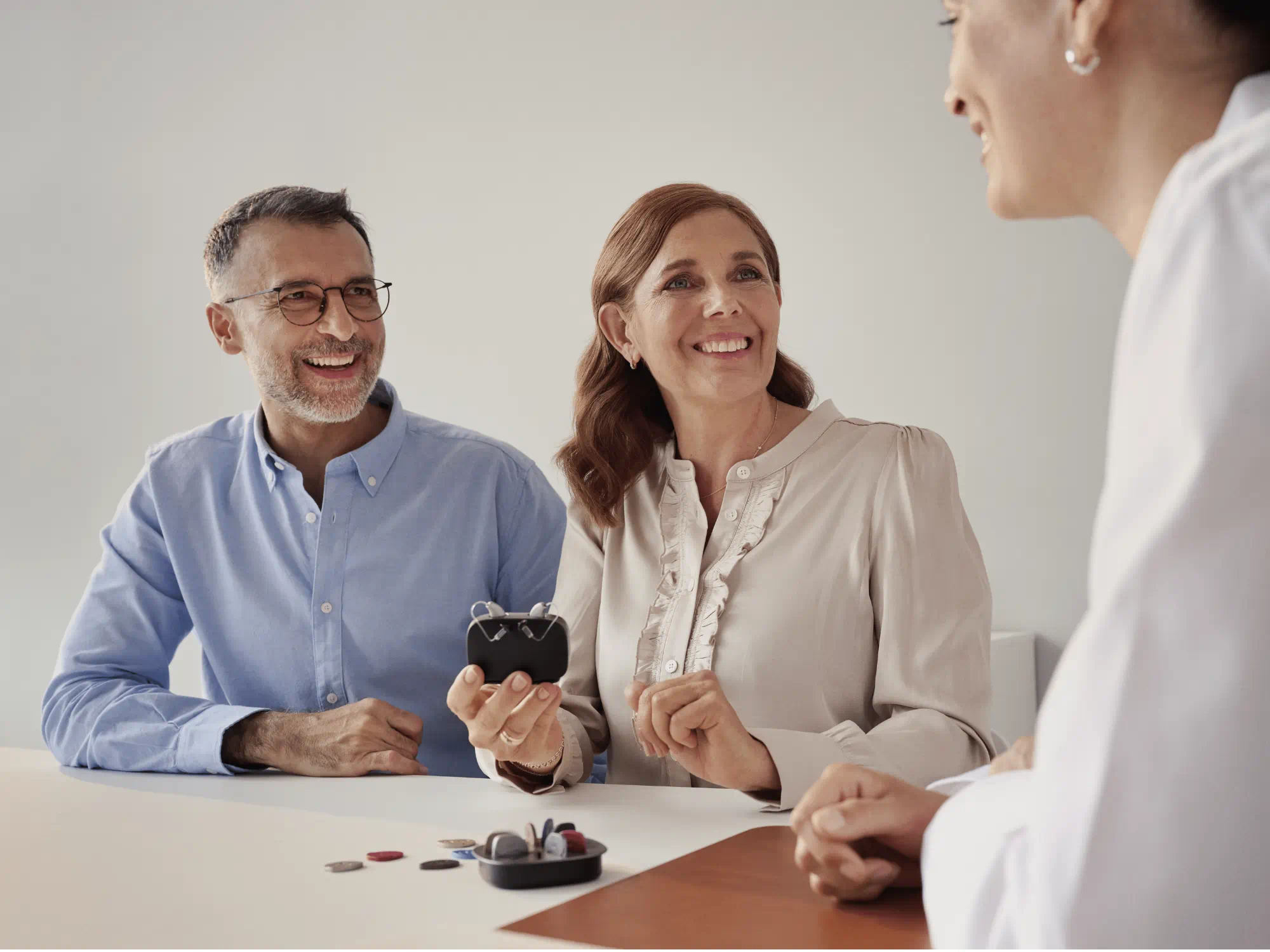 product discission with audiologist