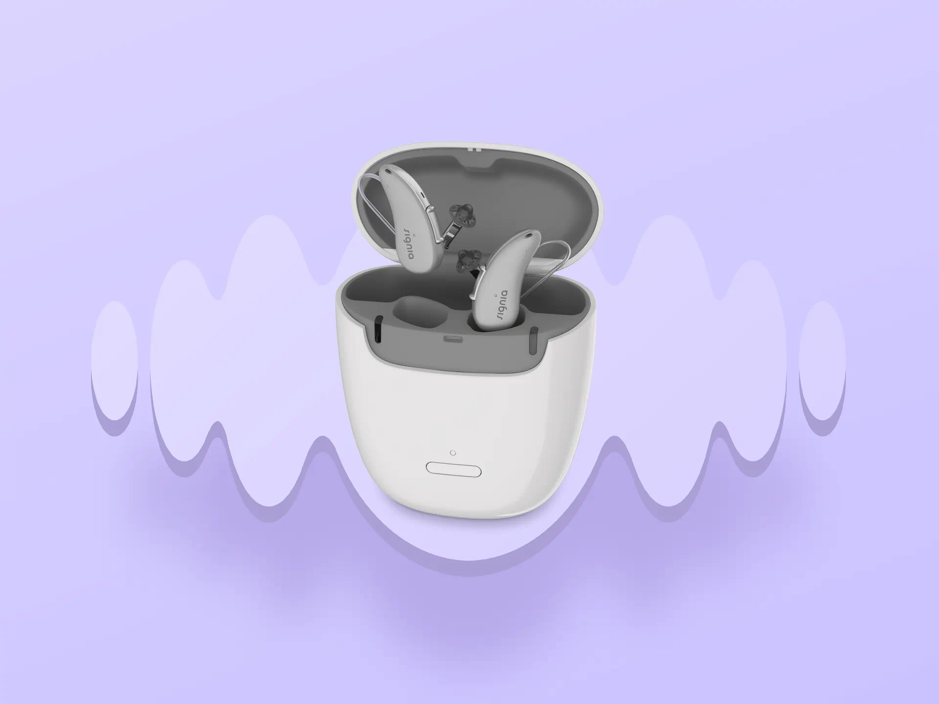 Signia Pure Charge&Go AX portable hearing aid charger
