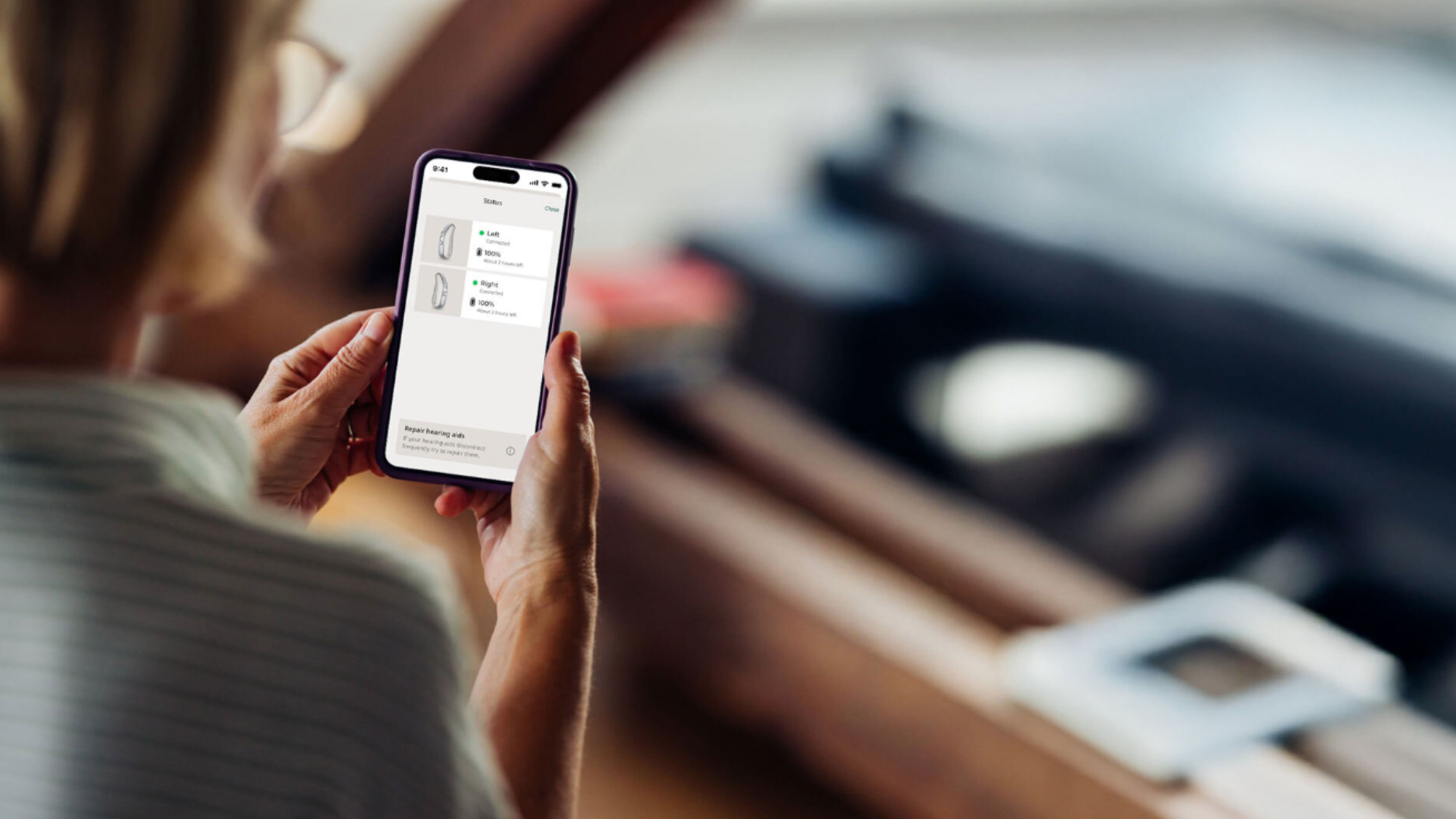 Cliente a utilizar a App Allure