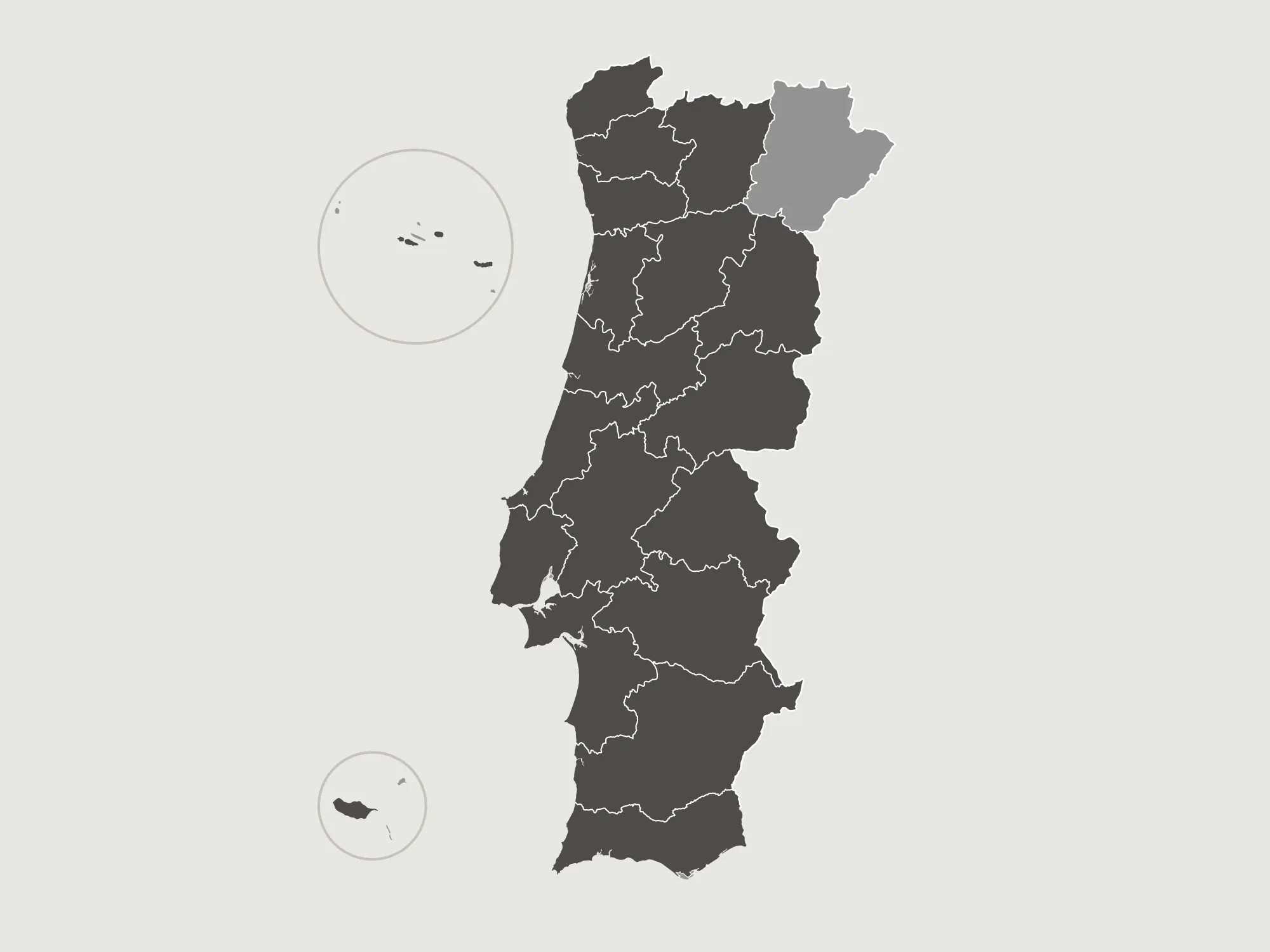 Portugal map widex brand