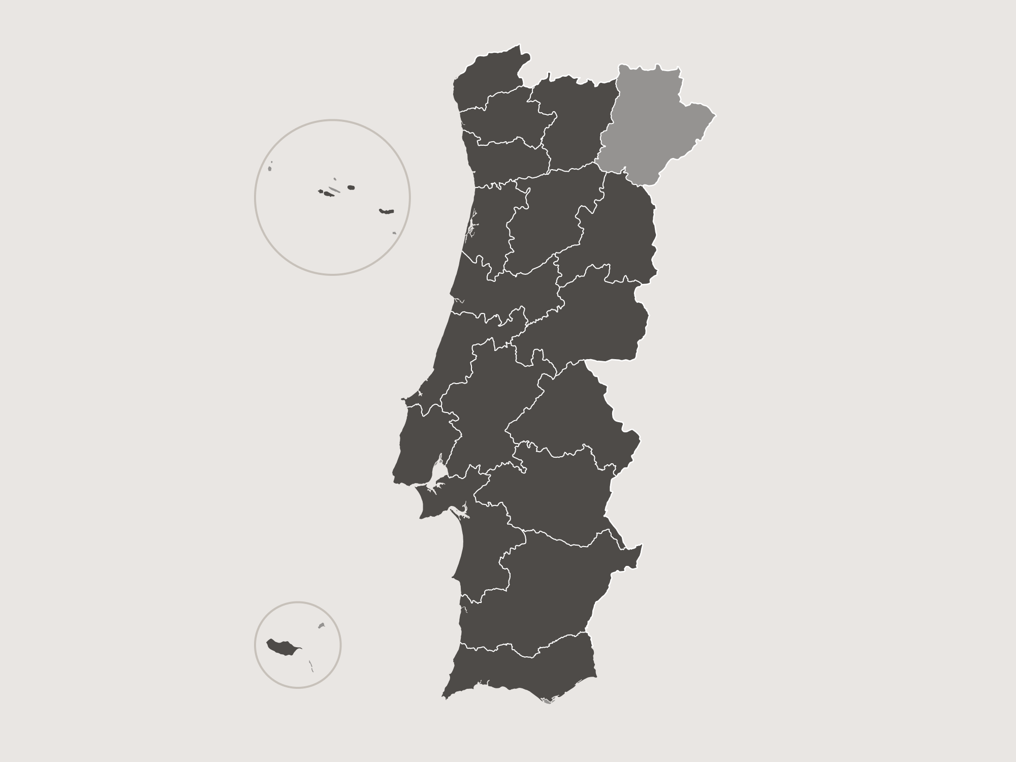 Portugal map widex brand