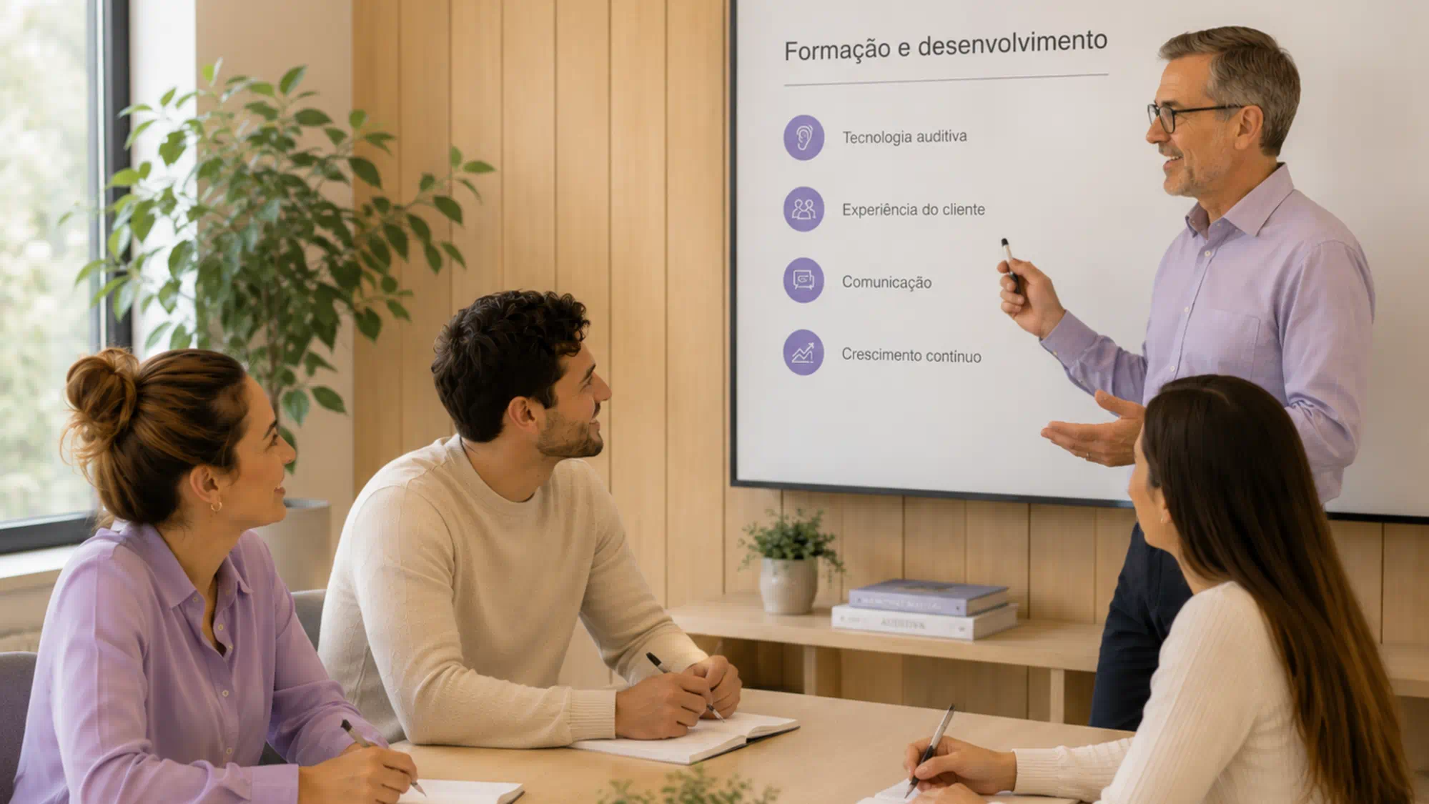 Sala de formação na Widex