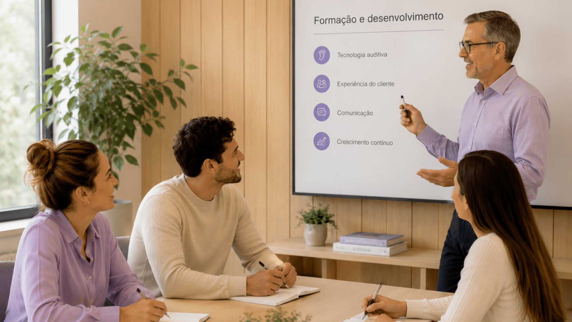 Sala de formação na Widex
